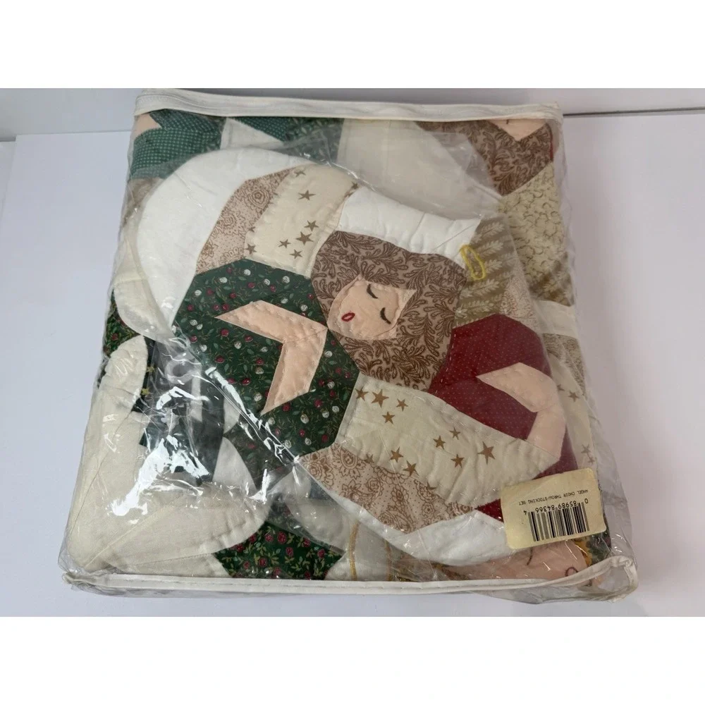 Hawthorne Hill Hand Quilted Patchwork‎ Throw Wall Hanging Angel Choir